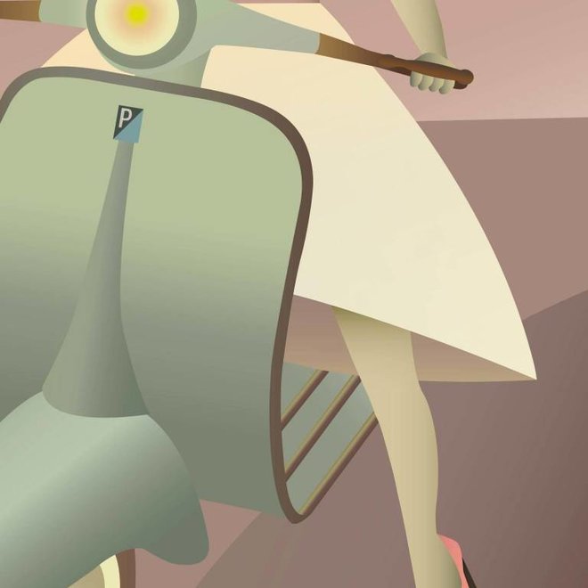 Vissevasse - Poster Vespa