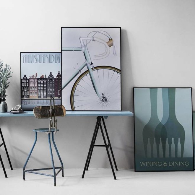 Vissevasse - Poster racing bicycle