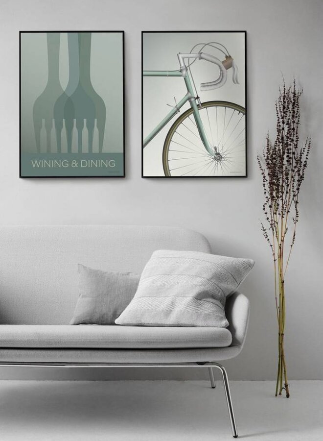 Vissevasse - Poster racing bicycle