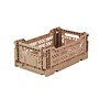 Lillemor - Folding Crate 'Taupe' - Mini