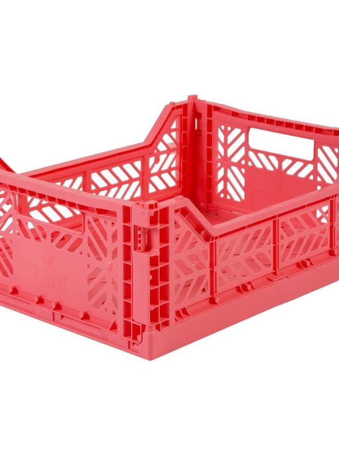 Lillemor - Folding Crate 'Dark Pink' - Medium