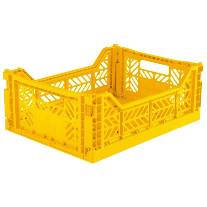 Lillemor - Folding Crate 'Yellow' - Medium