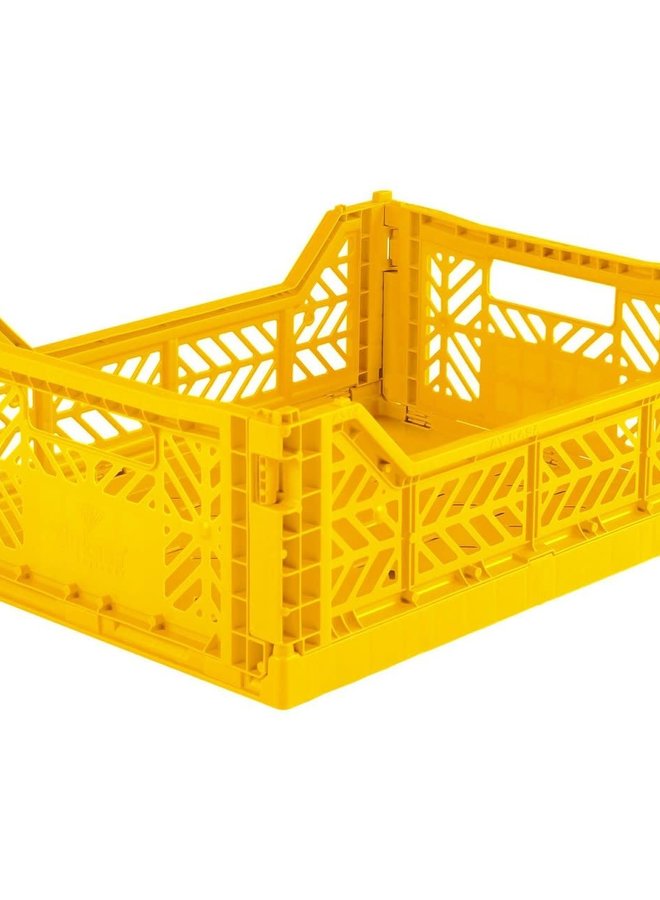 Lillemor - Folding Crate 'Yellow' - Medium