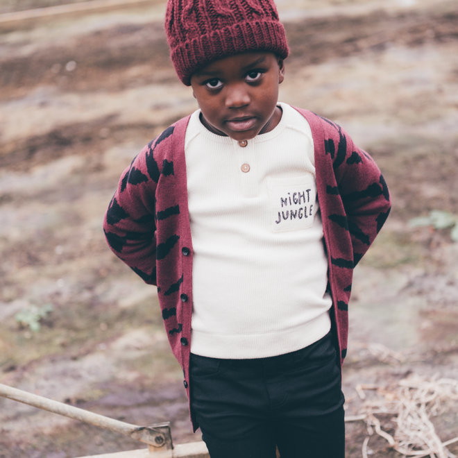 Sproet & Sprout - Cardigan Tiger Intarsia