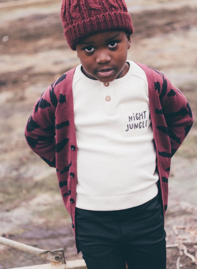 Sproet & Sprout - Cardigan Tiger Intarsia