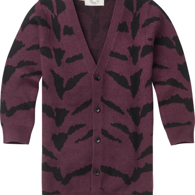 Sproet & Sprout - Cardigan Tiger Intarsia