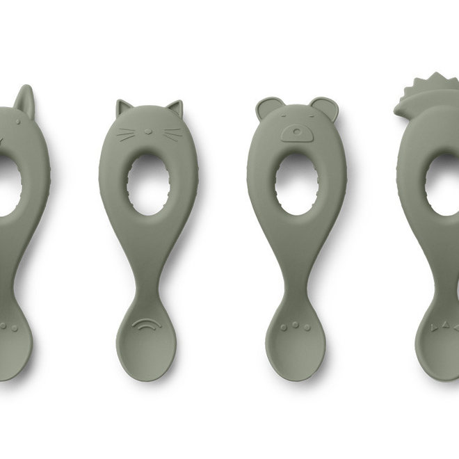 Liewood - Livia Spoon Silicone - Faune Green