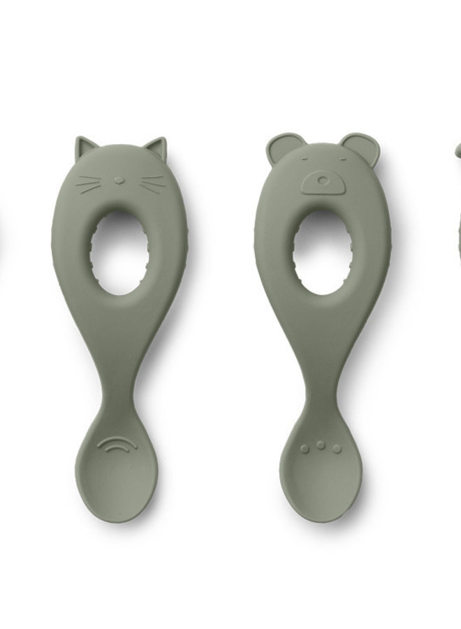 Liewood - Livia Spoon Silicone - Faune Green