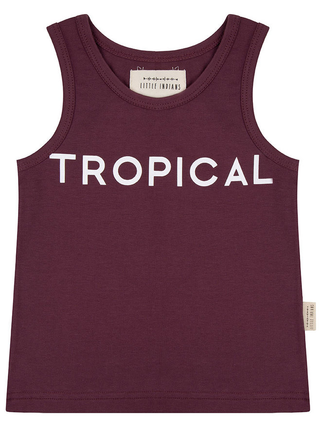 Little Indians - Tanktop Tropical - Eggplant