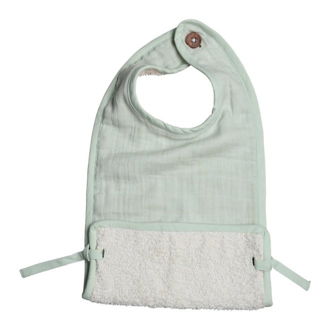 Geboortelijst Anneleen - Muslin Feeding Bib - Beachgrass