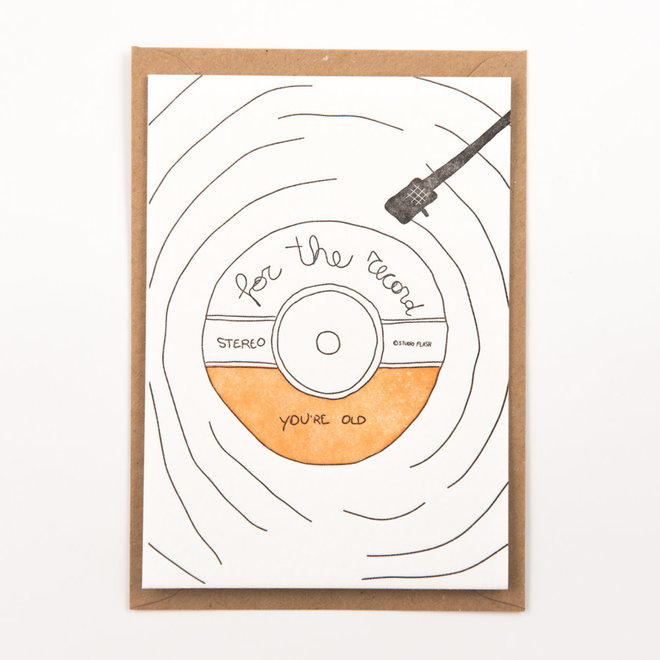 Studio Flash - Card - For the record