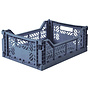 Lillemor - Folding Crate 'Cobalt Blue' - Medium