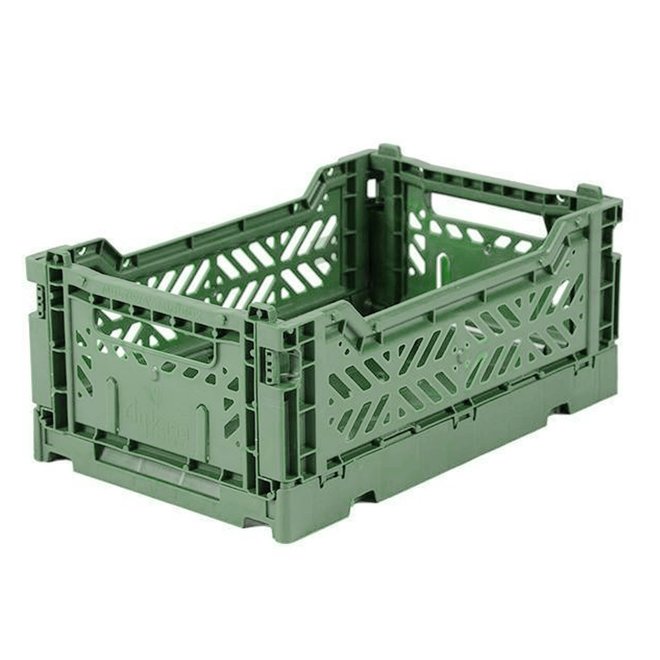 Lillemor - Folding Crate 'Almond Green' - Mini