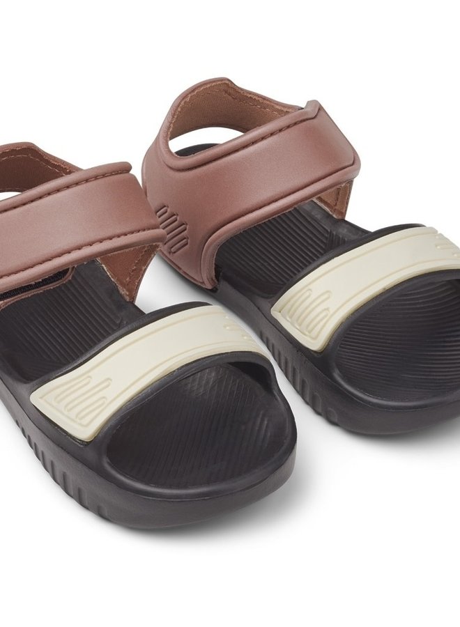 Liewood - Blumer Sandals - Dark Rose / Black Mix