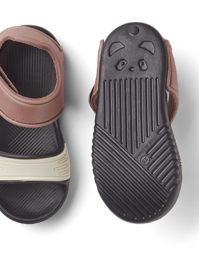 Liewood - Blumer Sandals - Dark Rose / Black Mix