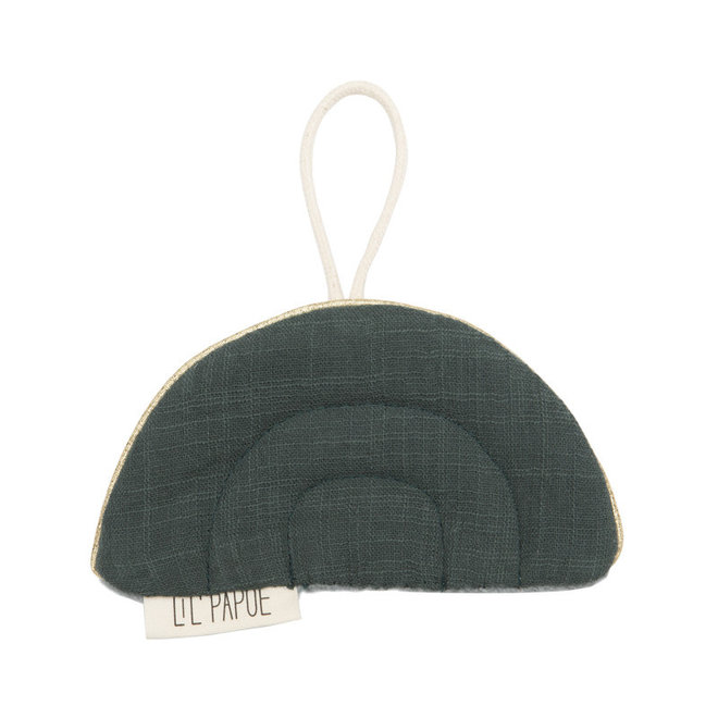 Lil' Papoe - Knisperdoekje Regenboog - Dark Green