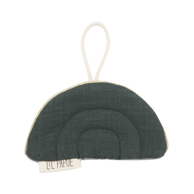 Lil' Papoe - Knisperdoekje  Regenboog - Dark Green
