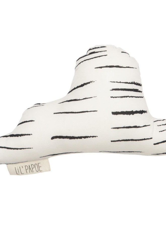 Lil' Papoe - Rammelwolk - Stripes Black & White