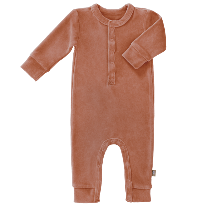 Fresk - Pyjama Velours zonder voet - Ash Rose