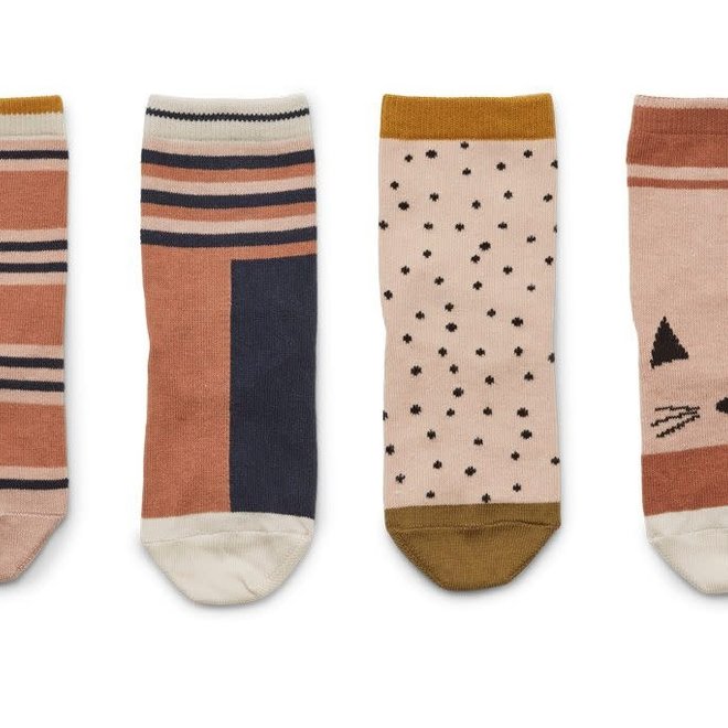 Liewood - Silas Cotton Socks - Rose multi mix