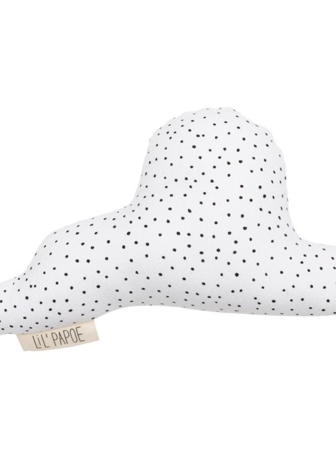 Lil' Papoe - Rattle Cloud - White / Black dots
