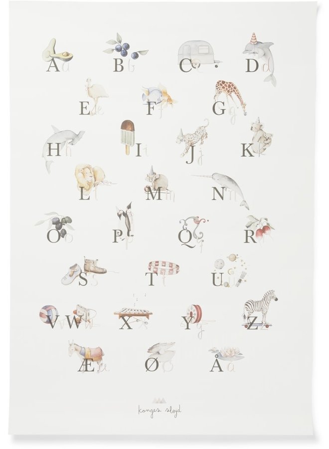 Konges Slojd - ABC Poster
