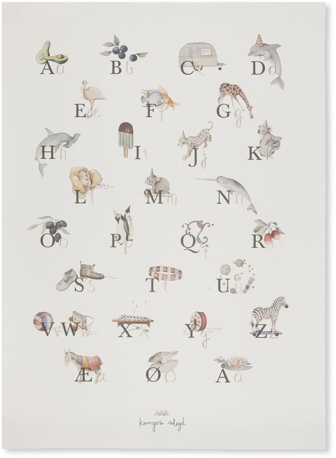 Konges Slojd - ABC Poster