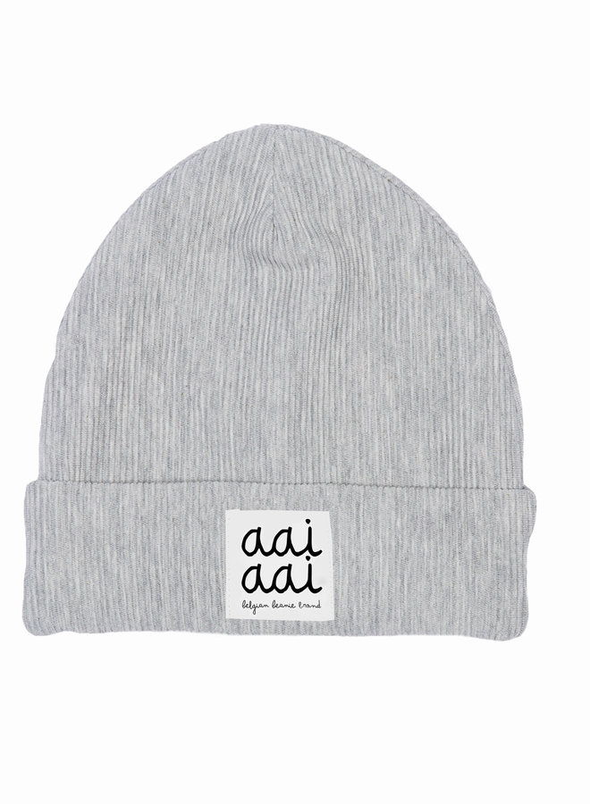 Aai Aai - Rib Beanie Grey
