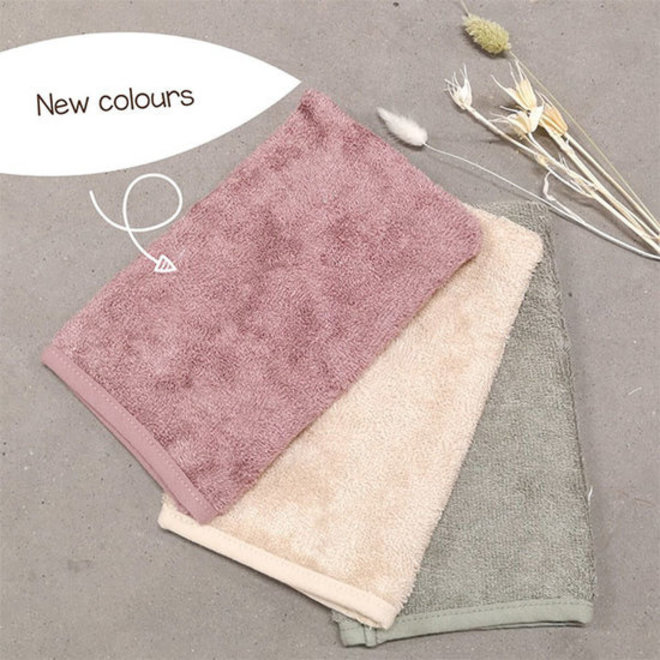 Timboo - Set van washandjes - Mellow Mauve