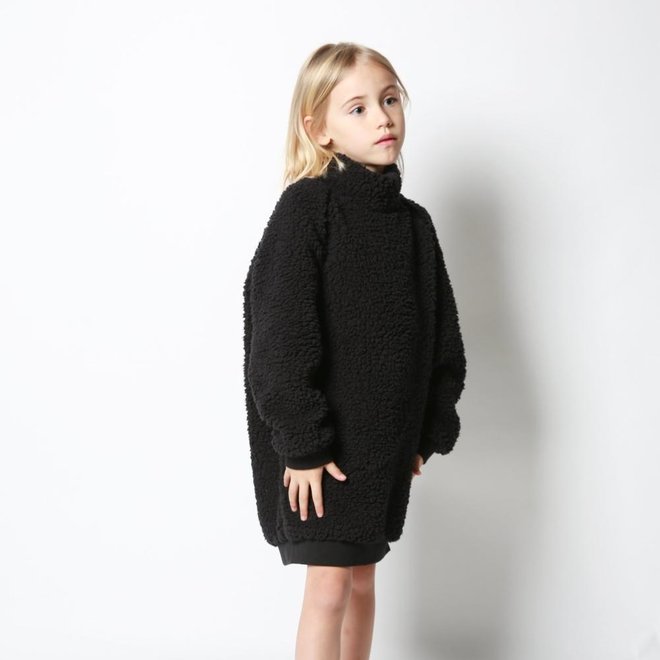 Cos I Said So - Turtle Neck Dress - Sherpa