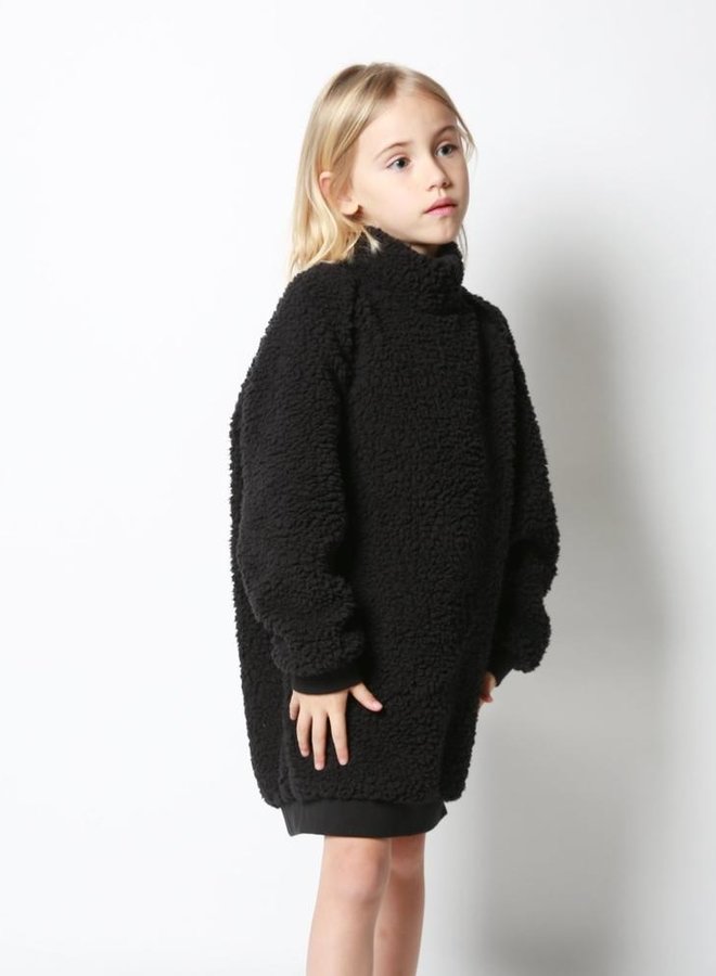 Cos I Said So - Turtle Neck Dress - Sherpa