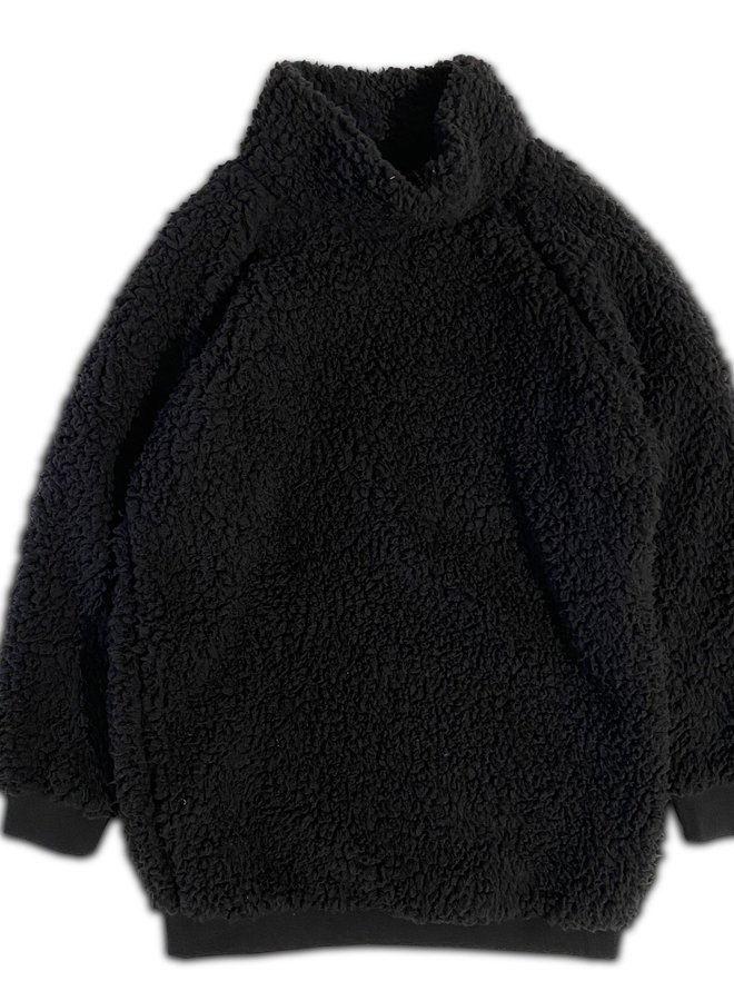 Cos I Said So - Turtle Neck Dress - Sherpa