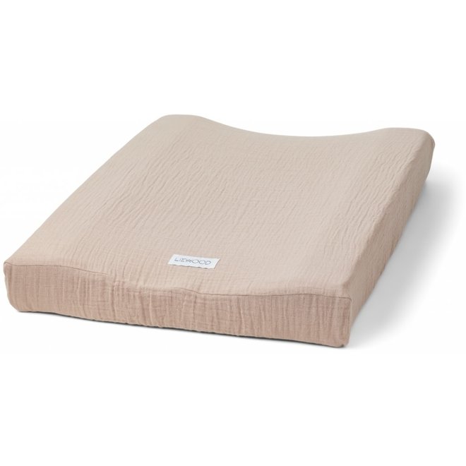 Copy of Cliff muslin changing mat cover - Terracotta