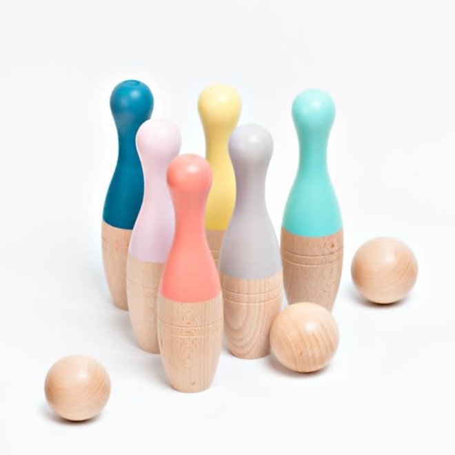 Me & Mine - Bowling kegels - Beech wood pins