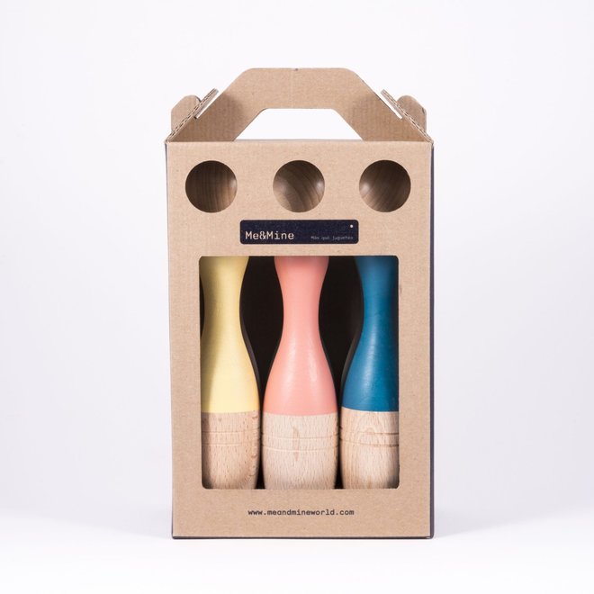 Me & Mine - Bowling kegels - Beech wood pins