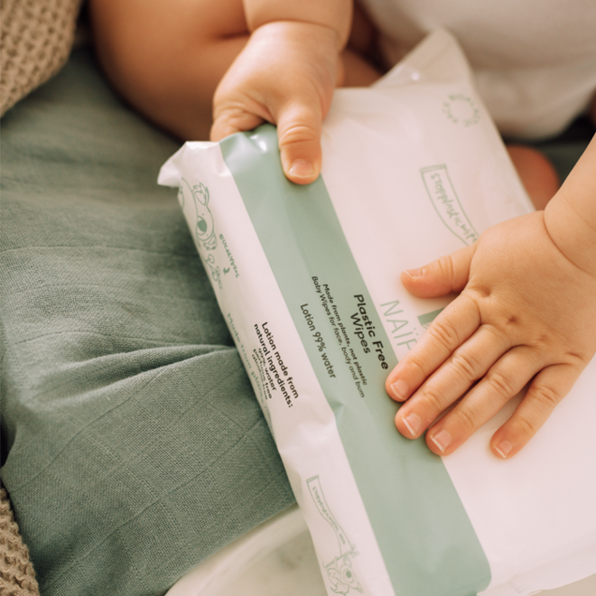 Naïf - Baby & Kids - Plastic Free Wipes (8 pack)