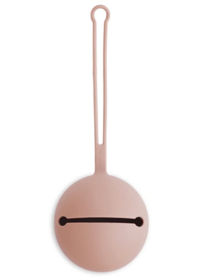 Mushie - Bibs Silicone Pacifier Case - Blush