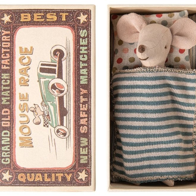 Maileg - Big Brother mouse in matchbox