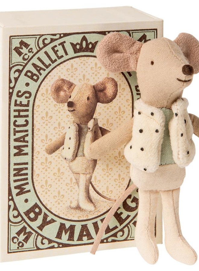 Maileg - Dancer in matchbox - Little Brother Mouse