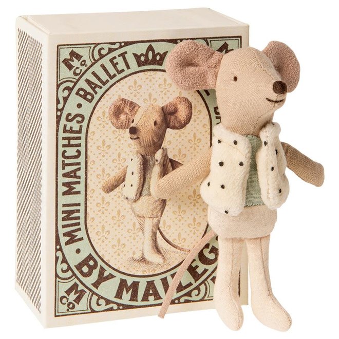 Maileg - Dancer in matchbox - Little Brother Mouse