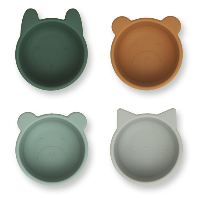 Liewood - Malene Silicone Bowl - Green multi mix