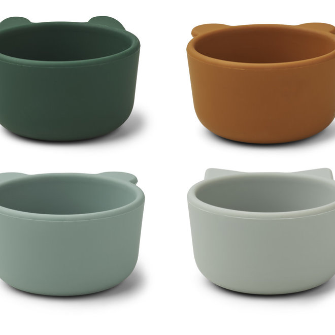 Liewood - Malene Silicone Bowl - Green multi mix