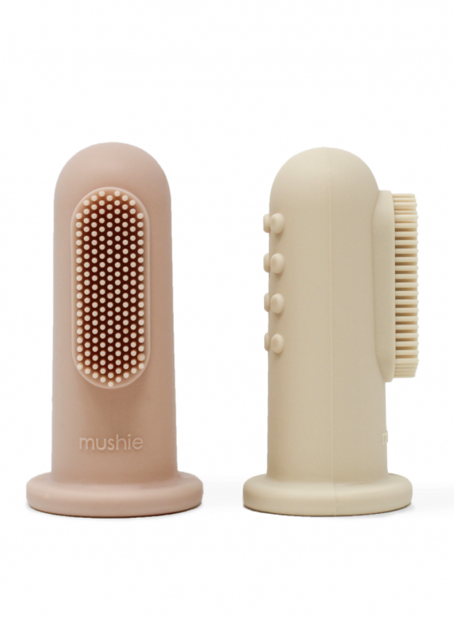 Mushie - Tandenborstel - Shifting Sand & Blush