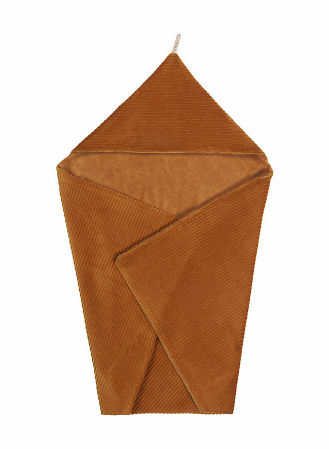 Nanami - Wrapblanket ribvelvet - Sand
