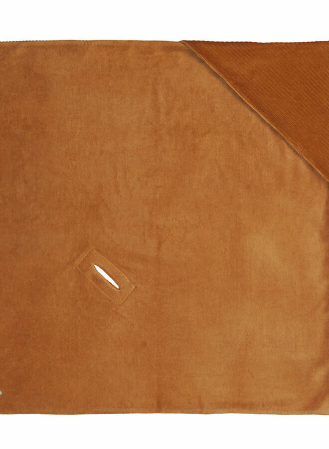 Nanami - Wrapblanket ribvelvet - Sand