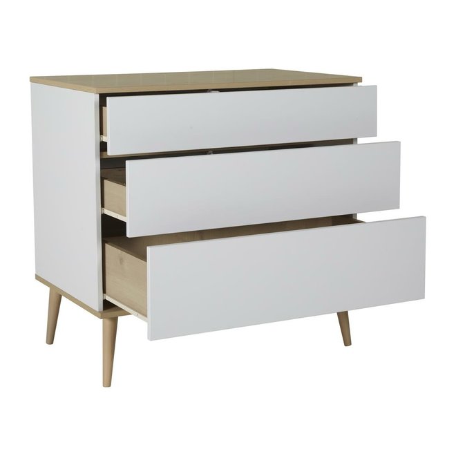 Flow Commode - White & Oak