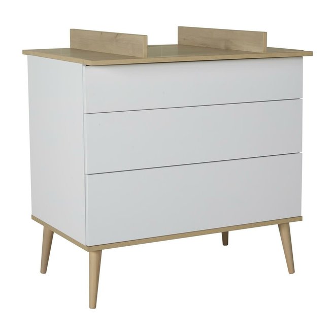 Flow Commode - White & Oak