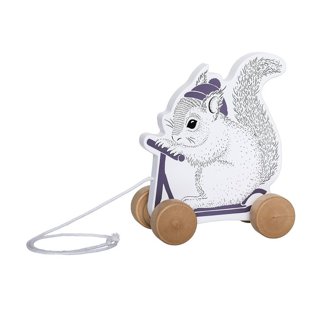 Bloomingville - Pull Along Toy White