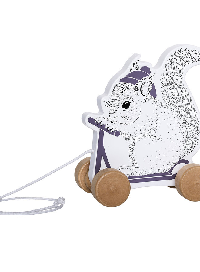 Bloomingville - Pull Along Toy White