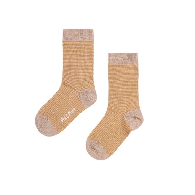 Phil & Phae - Striped socks - Golden stripe